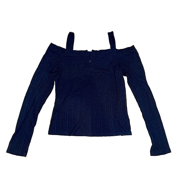 Aero Off the Shoulder Ribbed Long Sleeve - Picture 1 of 3